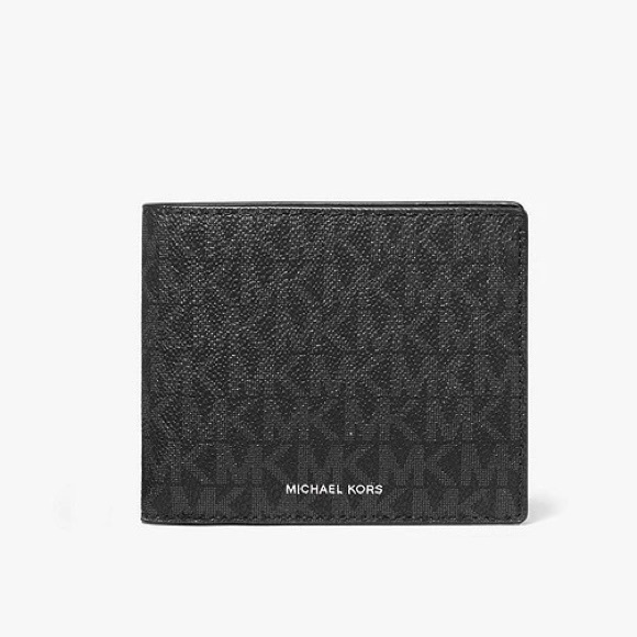 MICHAEL KORS Black Jet Set L-Fold w/ ID Bi-Fold Leather Wallet Gift Box - Picture 6 of 6